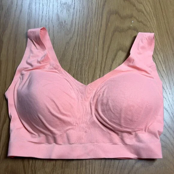 NWT Soma Enbliss Bralette Pink Seamless Wireless Lightly Padded Bra – Size L - Picture 2 of 4